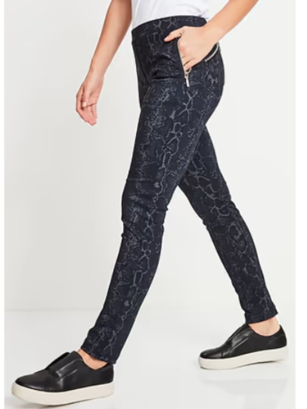 Anatomie Shamira zipper legging NEW w/tags blue python Sz M